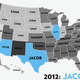 Illustration for article titled Map: Six Decades of the Most Popular Names for Boys, State-by-State